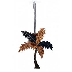Double Side Wood Intarsia Ornament - Palm tree